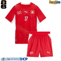 Maglie da calcio Svizzera Ruben Vargas #17 Prima Maglia Bambino Mondiali 2026  Manica Corta (+ Pantaloni corti)
